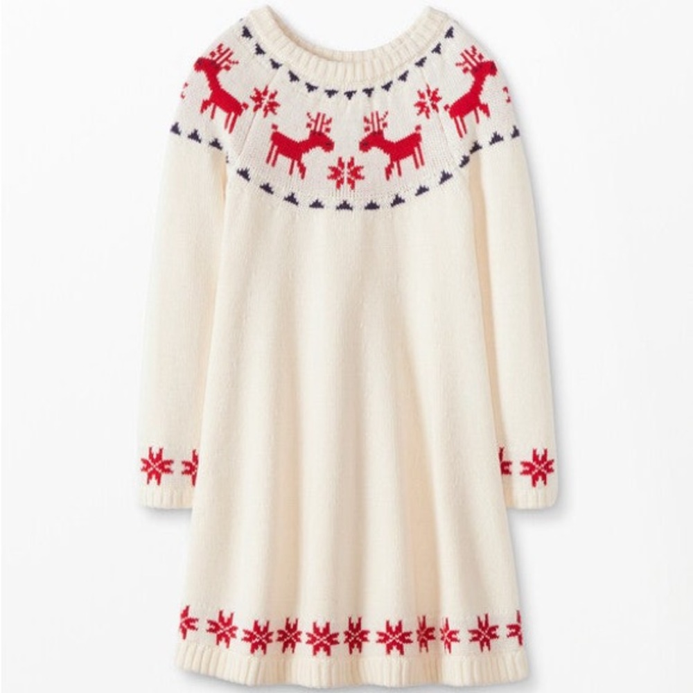 Hanna Andersson holiday sweater dress